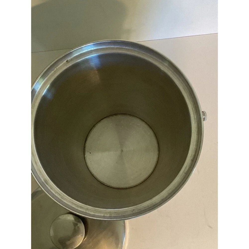 Vintage Cavalier Moderne National Silver Company, Italy Ice Bucket Green